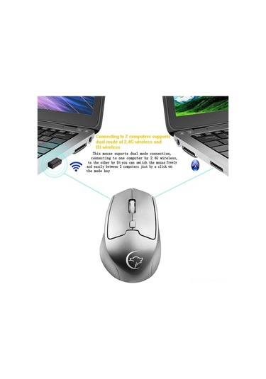 Novahub Kablosuz 2.4g+bt4.0 Çift Modlu 2400dpi Oyun Faresi - Şarj Edilebilir 001