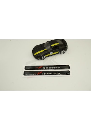 Audi Quattro Gecko Logo 3M 3D Damla Silikon Torpido Ayna Çamurluk