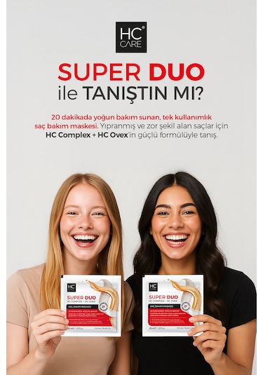 Hc Care Super Duo Saç Bakım Maskesi 40 ML