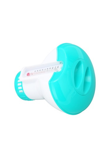 Dofolink Halkaçık Su Temizleyici Ve Termometreli Yüzme Havuzu Klor Tablet Dağıtıcı - Yeniden Kullanılabilir Pp Malzeme İle Göl Mavisi Diğer