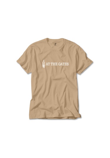 At The Gates Logo Krem Tişört Krem