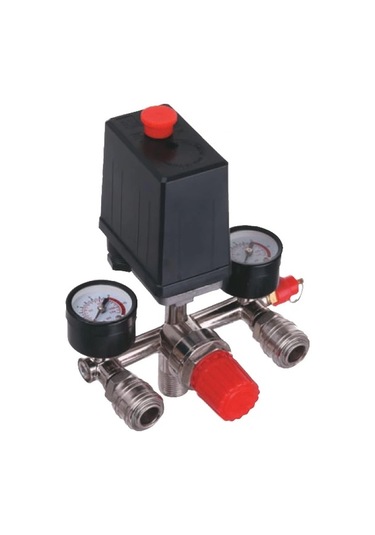 Kompresör Şalteri 1/4" Çift Yollu Çift Saatli