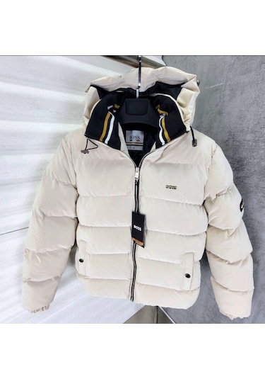 Hugo Boss Erkek Kışlık Mont Beyaz