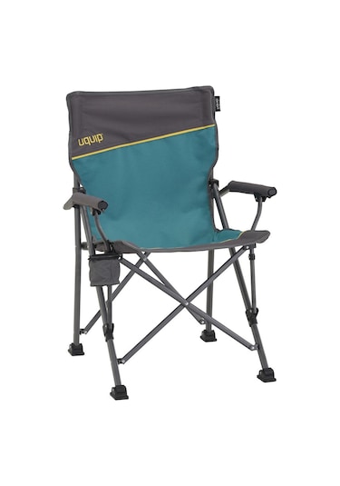Uquip Roxy Yüksek Konforlu & Takviyeli Katlanır Kamp Sandalyesi P Petrol-Std Petrol - Siyah