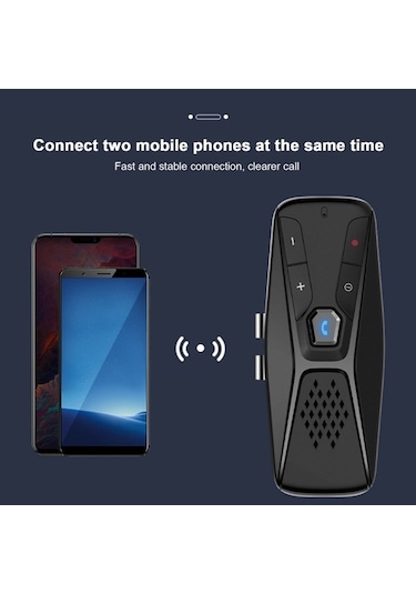 Novahub Taşınabilir Bt 5.0 Araç Kitleri - Eller Serbest Güneşlik Müzik Hoparlörü