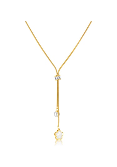 Sones Opk Gx2426 Basit Paslanmaz Çelik Çiçek İnci Kolye Püskül Kolye Çok Renkli