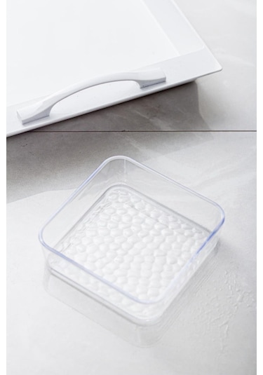 Mat Siyah Akrilik Saray Kahvaltılık Seti 13 Parça Siyah