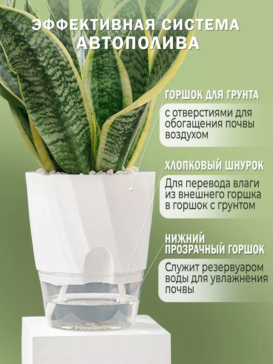 Luce St Oluklu Saksı / Öz Sulama Fümeli 3,3 Litre 181002317