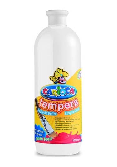 Carioca Tempera Yıkanabilir Poster Boya 1000 Ml.  Beyaz