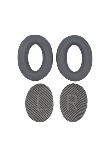 Reedark Bose Qc25 Qc15 Qc35 Uyumlu Hafızalı Köpük Kulaklık Yastığı - Nefes Alabilir Yumuşak Kılıf Koyu Gri Koyu Gri