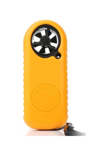 Pazly Taşınabilir Rüzgar Hızı Ve Sıcaklık Ölçer - Kompakt Anemometre Siyah Siyah