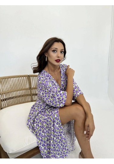 7141 Elbise-perugia Çok Renkli