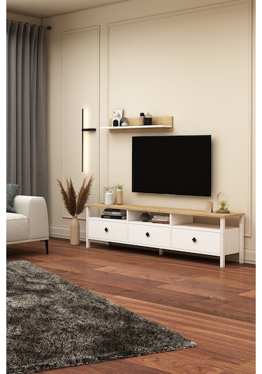 Remy Tv Ünitesi 180 Tv-u1 Sepet - Beyaz Sepet - Beyaz