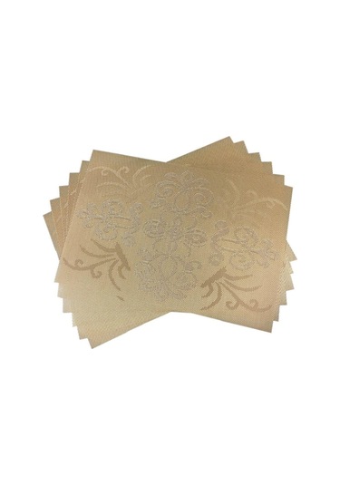 Kahverengi Kraliyet Yüksek Sınıf 6 Adet Placemats Pvc Yemek Masası Placemat Bar Mat Plaka Mat Masa Mat Seti Mutfak Sıcak Pedler 30 45 Cm Kahverengi