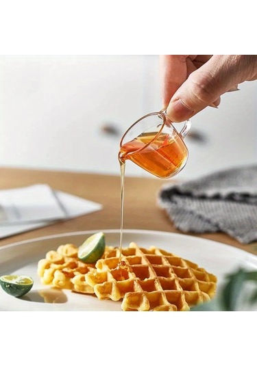 1 Adet Şeffaf Mini Ölçüm Kapları, Tak-çıkar Saplı Pişirme Ölçüm Kabı, İstiflenebilir Tasarım, Çoklu Ölçüm Ölçekleri Ve Ağızlık Diğer