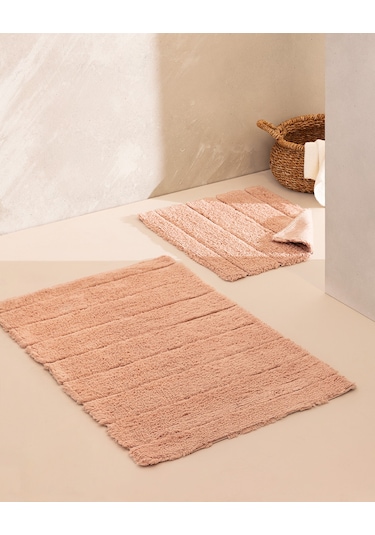 Madame Coco Bleuet Banyo Paspası - Pudra - 60x100 Cm Bapa0000000010 Pudra