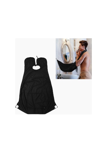 Siyah Erkek Tıraş Önlük Sakal Toplayıcı Kolay Banyo Bakım Aracı Temiz Saç Yetişkin Önlükler Tıraş Makinesi Tutucu Organizatör Adam İçin Hediye Siyah