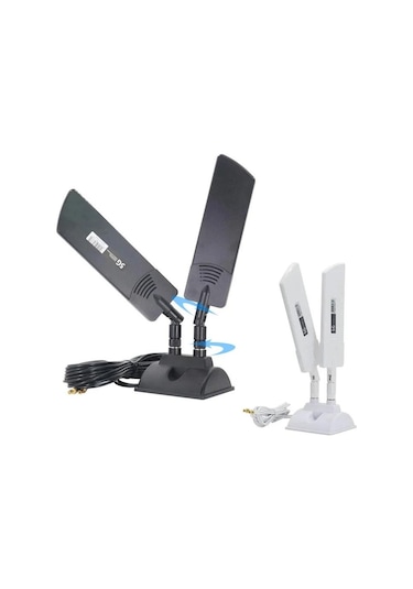 Sones 42dbi 5g Yönlendirici Harici Anten Dış Mekan Uzun Menzilli Wifi Sinyal Kapsama Alanı Güçlendirici, Özellikler: Sma Erkek Siyah