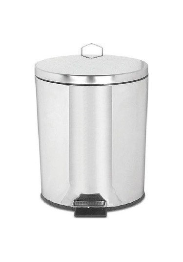 Palex Krom Pedallı Çöp Kovası 20 Litre Gri