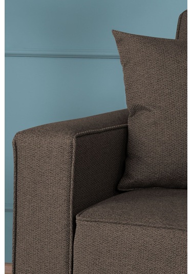 Kilim Mobilya Vela Köşe Uzanmalı Yataklı Köşe Takımı Kahverengi