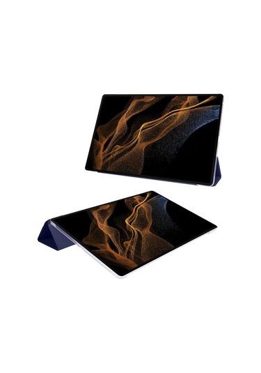 Xemu Galaxy Tab S8 Ultra Sm-x900 Uyumlu Smart Cover Standlı 1-1 Kılıf-mor Tablet Kılıfı