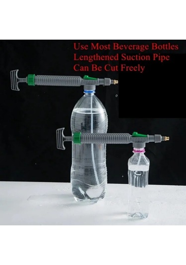 Mufunye Plastik Çok Amaçlı Sulama Spreyi - Bahçe, Araba Yıkama, Dezenfeksiyon İçin 29cm, 76g, Sise Uyumlu Sprinkler Başlığı