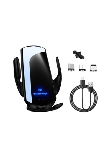 Joyhub Q3 Araba Monte Magnetik Kablosuz 15w Hızlı Şarjlı Şarj Cihazı Siyah Var Havalandırma