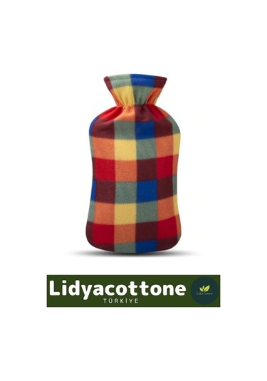 Premium Büyük Boy Kauçuk Yıkanabilir Polar Kılıflı Yumuşak Regl Kötü Hava Sıcak Su Torbası 2 Lt Çok Renkli