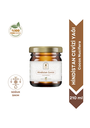 Hindistan Cevizi Yağı 210 Ml. %100 Saf