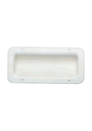 Gömme Tutamak Plastik Beyaz 85x175mm