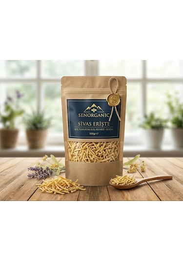 Sen Organic Gurme Serisi Sivas El Kesmesi Erişte 500 G