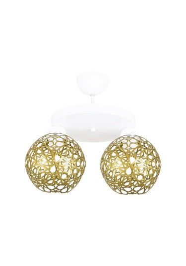 Selçuklu Top Motif Yıldız Ferforje Model Retro Plafonyer Avize R