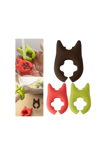 Silikon Tava Tencere Kaşık Tutucu Çok Renkli