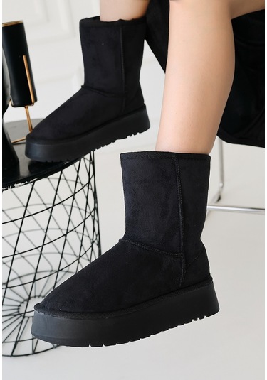 Sophia Siyah Süet Bot Siyah