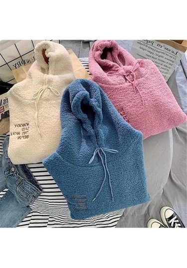 Novahub Yumuşak Peluş Kazak Kadın Mor, Sonbahar Kış Rahat Uzun Kollu Kazak Top, Uzun Kollu Gevşek Kadın Kazaklar, Evde Giyim Mor