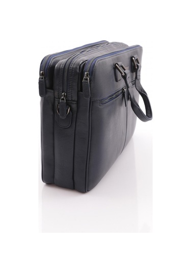 Grande 6872 Erkek Deri El Çantası Lacivert