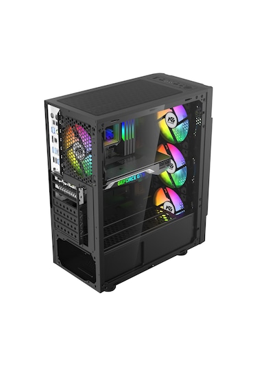 Vegax 4 Adet Rgb Fanlı Atx Tuştan Değişen Boş Bilgisayar Kasası
