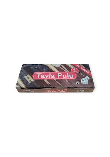 Plastik Tavla Pulu No:4 3,5x3,5cm Zar Hediyeli