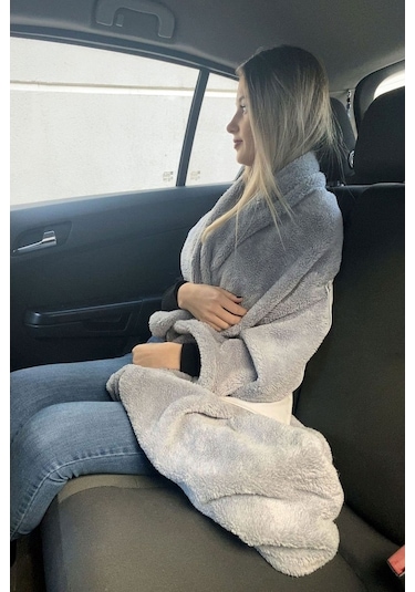 Wolksvogen Baskılı Battaniyeli Opsiyonel Yastık