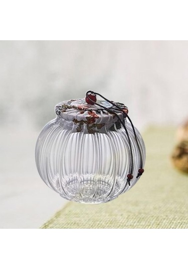 Trendooze Cam Çay Kavanozu Açık Kahve Çekirdeği Masa Beyazı Evde Kahve Keyfi İçin İdeal Seçenek Beyaz