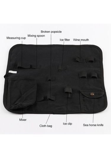 Bez Çantalı 12'si 1 Arada Paslanmaz Çelik Şarap Kokteyli Çalkalayıcı 550ml