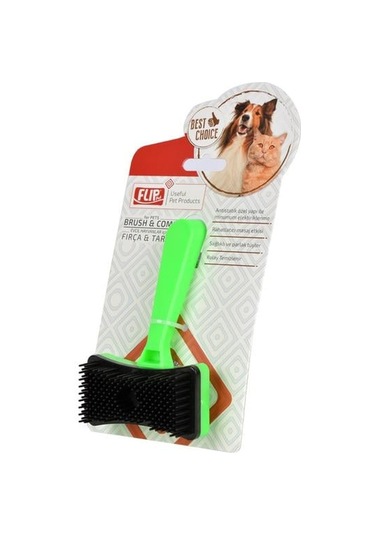 Flip Basmalı Kedi Köpek Tarağı