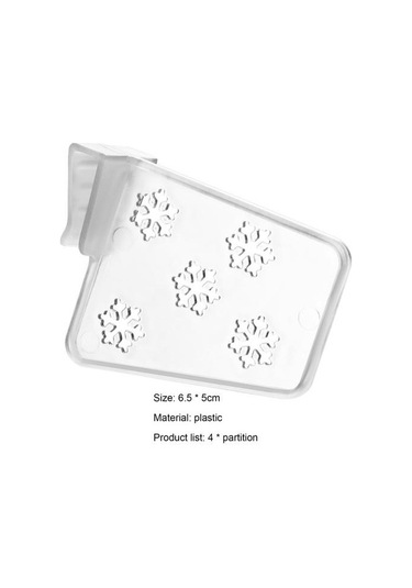 4 Adet/takım Buzdolabı Bölücüler Gıda Sınıfı Yerden Tasarruf Sağlayan Plastik Popüler Sınıflandırılmış Snap-on Mutfak Malzemeleri