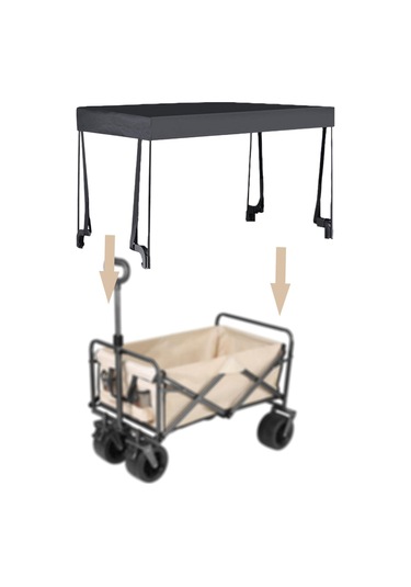 Suntek Tente Gölgelik Taşınabilir Vagon Güneş Örtüsü 8