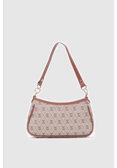 Farme Monogram Baget Ve Çapraz Çanta Taba Taba