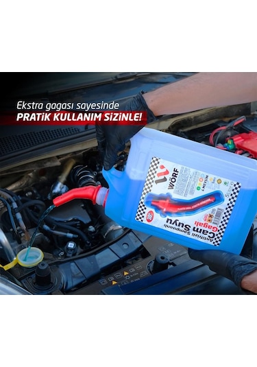 Wörf 30°c Gagalı Bidon Kolay Döküm Şampuanlı Antifirizli Cam Suyu 5 L