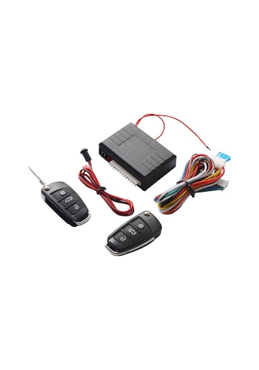 Yuntech01 12v Sinyal Kontrol 433mhz Otomobil Anahtarsız Giriş Sistemi, 2 Kumanda, Motorlu Modeller İçin, Siyah Kumanda Pil Dahil