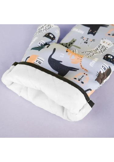 Haşlanma Önleyici Fırın Eldiveni Kaymaz Mutfak Eldiveni Mutfak Pişirme Eldiveni Mikrodalga Eldiven Pişirme C