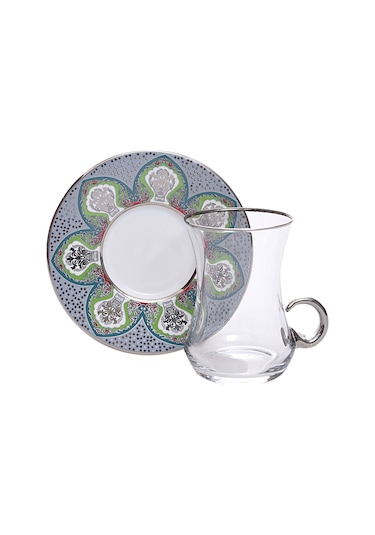 Decorium Çay Takımı Kulplu 12 Prc Arzhane M01868 Çok Renkli