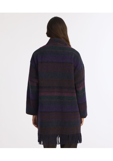 Yargıcı Geniş Şal Yaka Uzun Kol Palto 25kkpl5010x 049 Mor